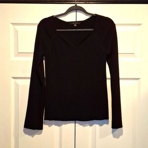 Cyrus Black V Neck Sweater
